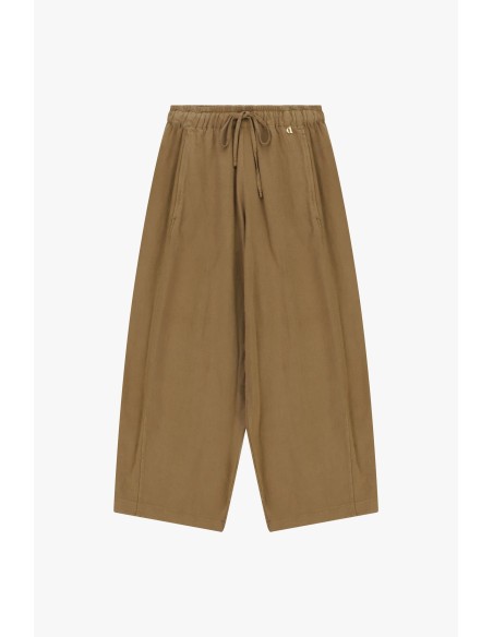Cropped palazzobroek met elastische tailleband en trekkoord van Dixie