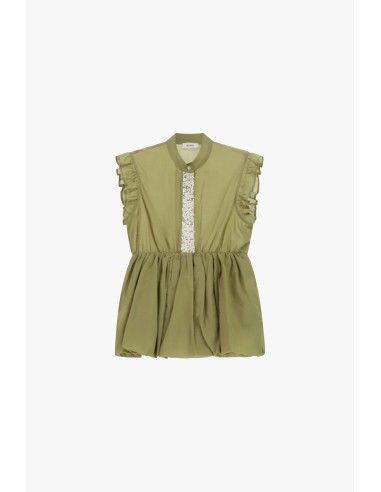 Top met ruches en decoratieve details aan de voorkant Dixie