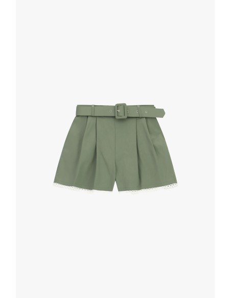 Regular-fit shorts met tailleband en geperforeerde zoom, alsjeblieft