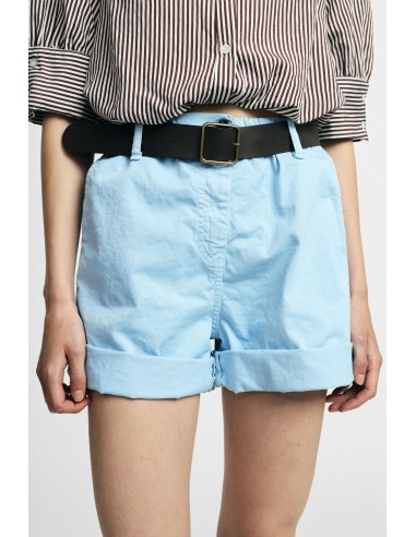 Regular-fit shorts met tailleband en omslag Please