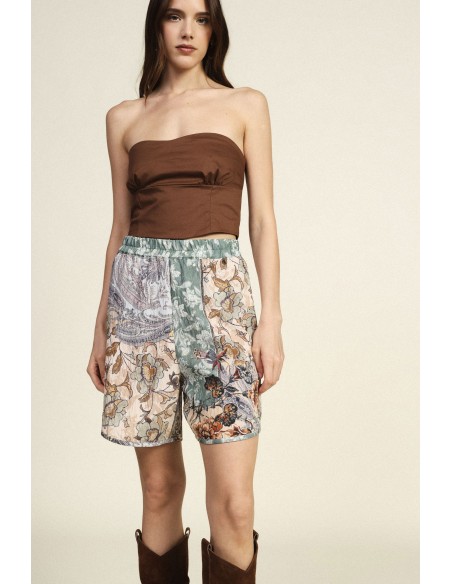 Regular-fit shorts met gemengde bloemenprint Dixie