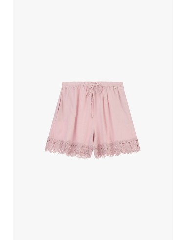 Regular fit-shorts met een rand van Sangallo-kant Dixie