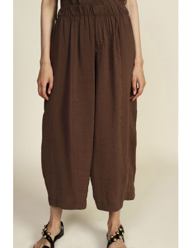 Dixie Palazzo-broek met cropped pijpen en elastische taille