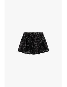Dixie kanten shorts met wijde snit en elastische taille 2