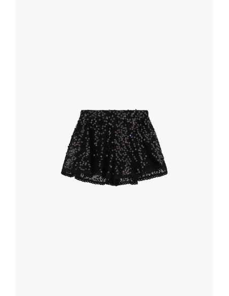 Dixie kanten shorts met wijde snit en elastische taille