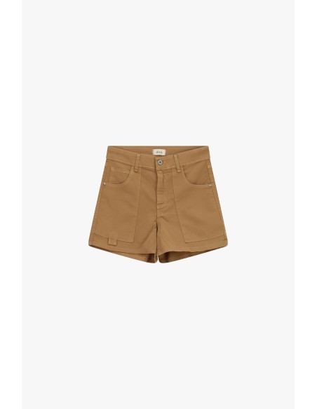 Shorts met normale pasvorm en opgestikte zakken aan de voorkant van Dixie