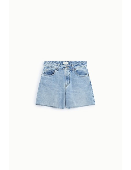 Regular-fit denimshorts met gerafelde zoom Dixie