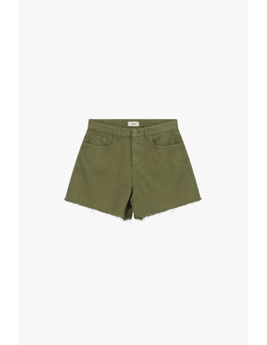Regular-fit shorts met rafelige details en zakken van Dixie