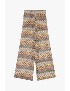 Dixie Palazzo-broek van gebreide stof met geometrisch patroon