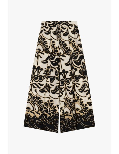 Palazzo-broek met bloemenprint en elastische taille van Dixie