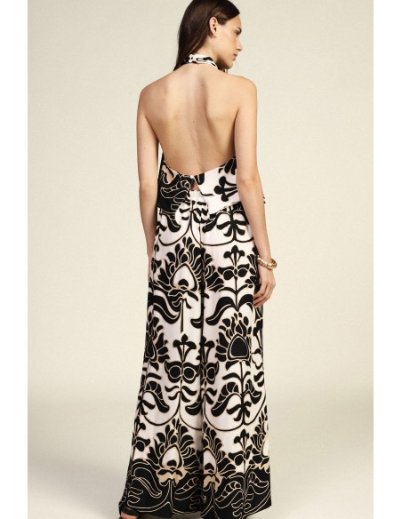 Palazzo-broek met bloemenprint en elastische taille van Dixie