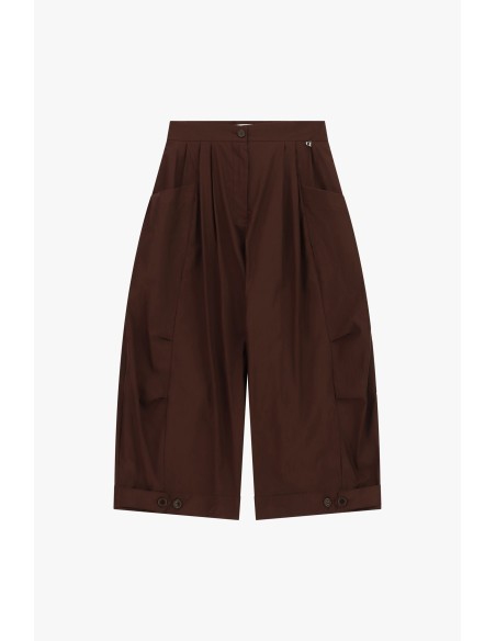 Cropped palazzobroek met plooien en ruime zakken Dixie