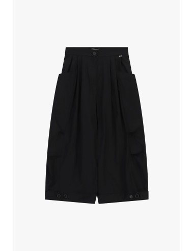 Cropped palazzobroek met plooien en ruime zakken Dixie