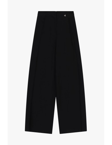 Dixie Palazzo-broek met plooien en haaksluiting