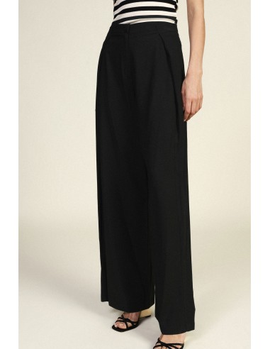 Dixie Palazzo-broek met plooien en haaksluiting