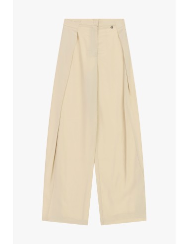 Dixie Palazzo-broek met plooien en haaksluiting