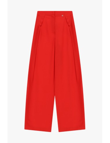 Dixie Palazzo-broek met plooien en haaksluiting