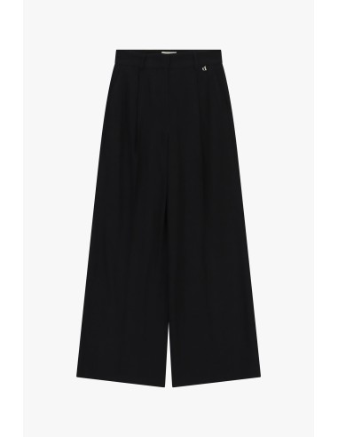 Dixie palazzobroek met plooien en hoge taille