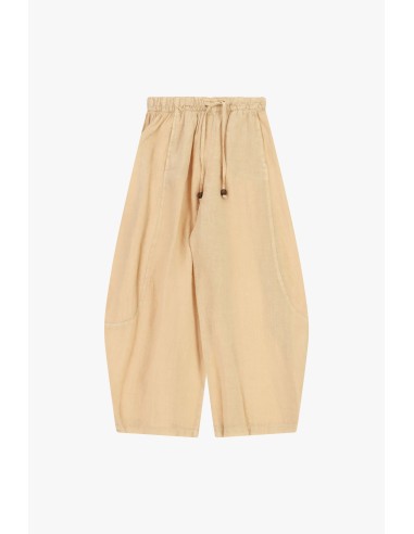Cropped palazzobroek met elastische tailleband en trekkoord van Dixie