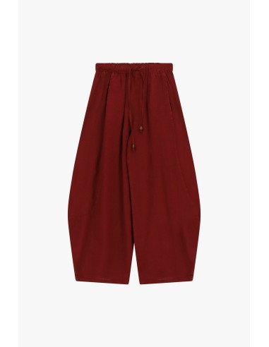 Cropped palazzobroek met elastische tailleband en trekkoord van Dixie