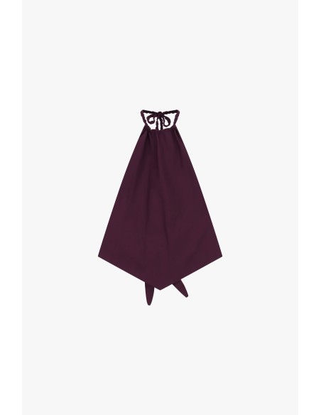 Bandana-top met gevlochten schouderbandjes en strikjes Dixie