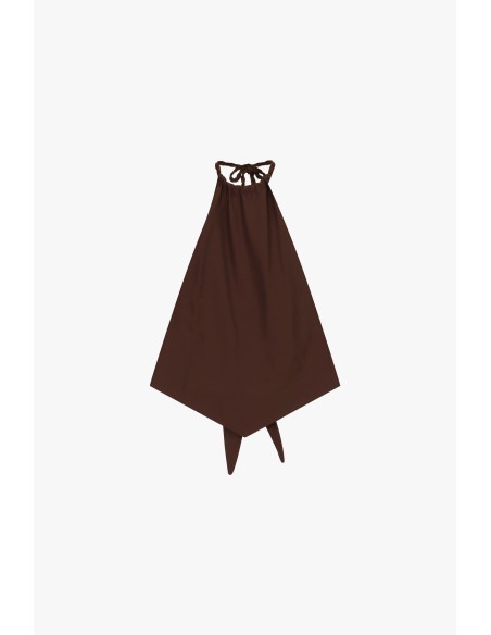 Bandana-top met gevlochten schouderbandjes en strikjes Dixie