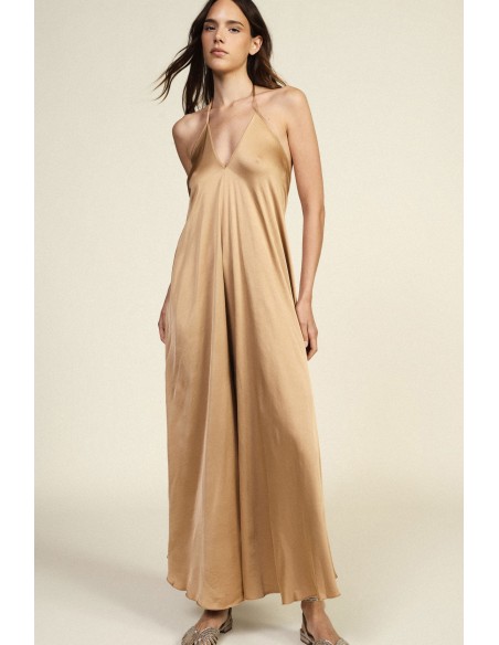 Ruime jumpsuit met V-hals en dunne schouderbandjes Dixie
