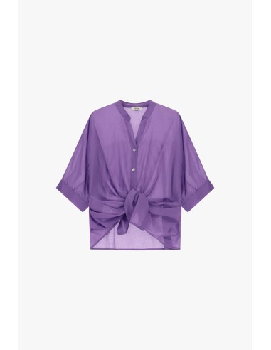Cropped blouse met knoopdetail aan de voorkant en omgeslagen mouwen van Dixie