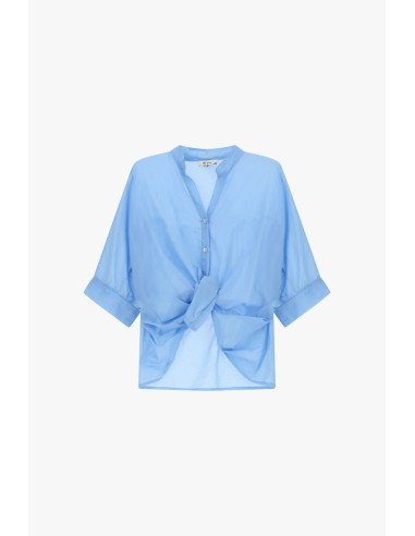 Cropped blouse met knoopdetail aan de voorkant en omgeslagen mouwen van Dixie