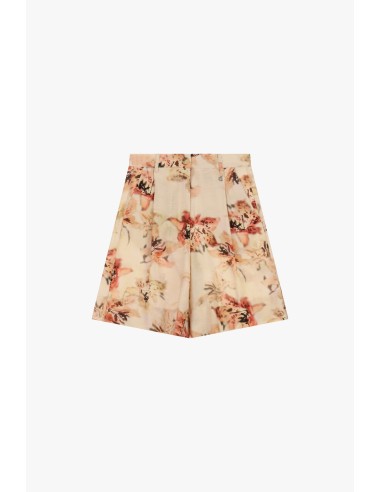 Regular-fit shorts met hoge taille en bloemenprint Dixie
