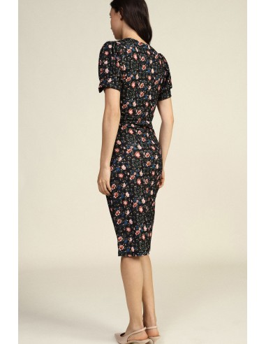 Dixie Midi-jurk met bloemenprint en V-hals