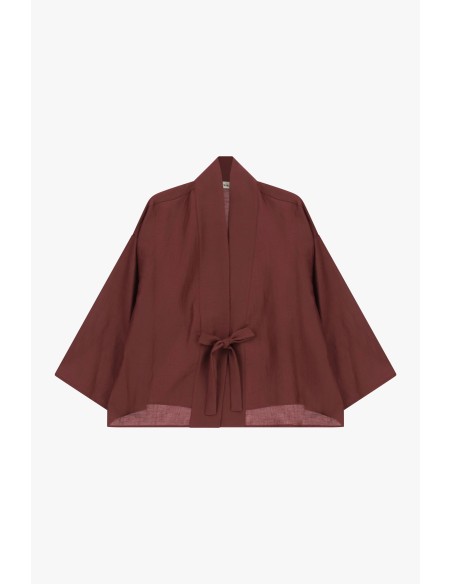 Korte blazer met ruime pasvorm en strikceintuur Dixie
