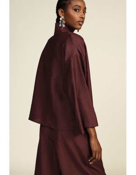 Korte blazer met ruime pasvorm en strikceintuur Dixie