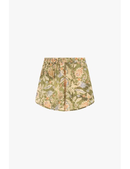 Regular-fit shorts met elastische bloemenprint van Dixie
