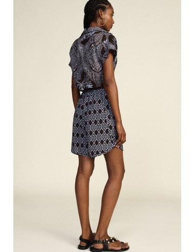 Regular-fit shorts met geometrisch patroon en elastische tailleband van Dixie