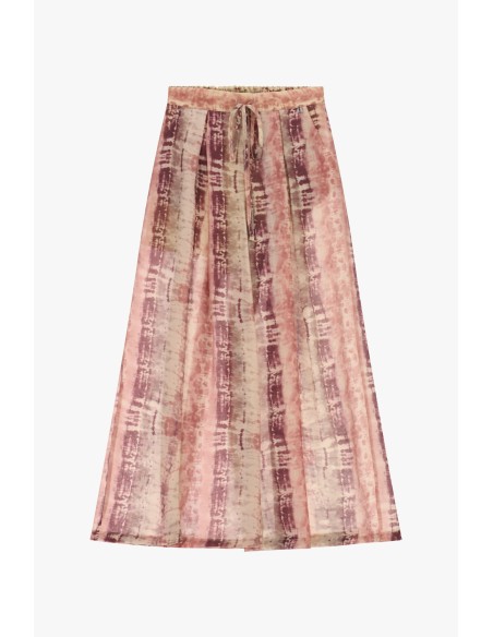 Palazzo-broek met tie-dyeprint en trekkoord van Dixie