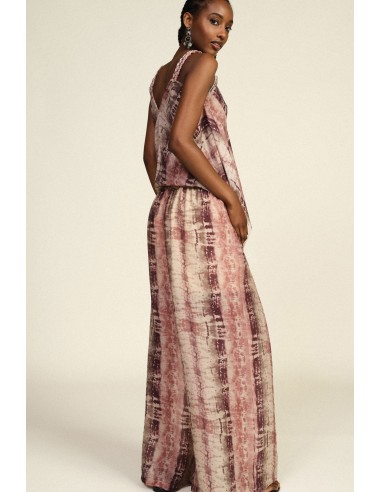 Palazzo-broek met tie-dyeprint en trekkoord van Dixie