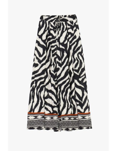 Palazzo-broek met dierenprint en geometrisch patroon van Dixie