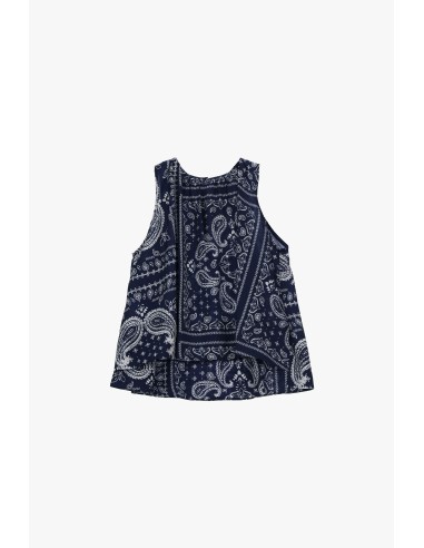 Uitlopende top met paisley-patchworkprint Dixie