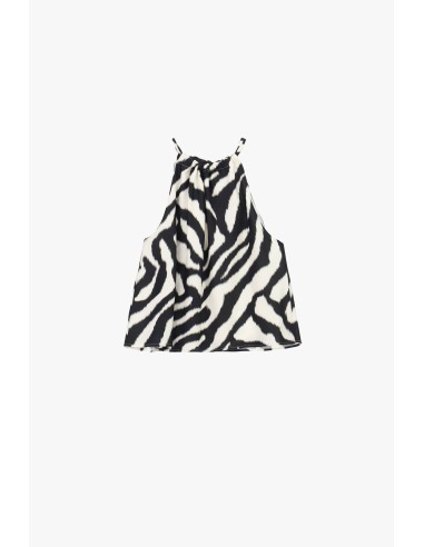 Top met dunne bandjes en dierenprint Dixie