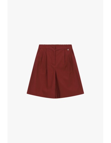 Dixie short met hoge taille, plooien en zijzakken