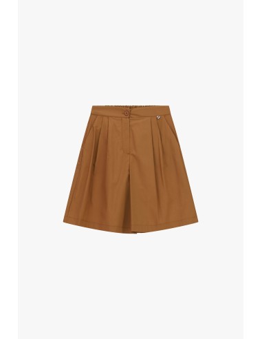 Dixie short met hoge taille, plooien en zijzakken