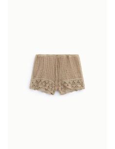 Regular-fit shorts met ajourwerk en gehaakte rand van Dixie 2