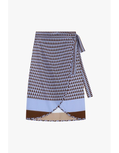 Dixie Midi-Wikkelrok met Geometrisch Patroon