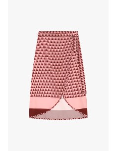 Dixie Midi-Wikkelrok met Geometrisch Patroon