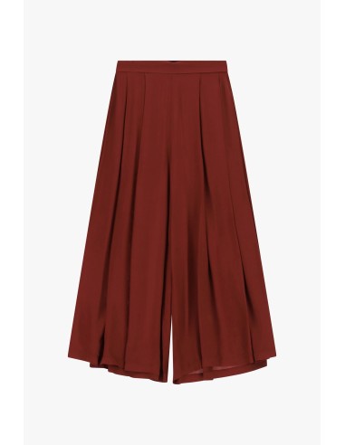 Palazzo-broek met plooien aan de voorkant en hoge taille Dixie
