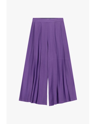 Palazzo-broek met plooien aan de voorkant en hoge taille Dixie