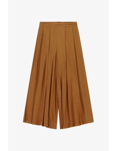 Palazzo-broek met plooien aan de voorkant en hoge taille Dixie