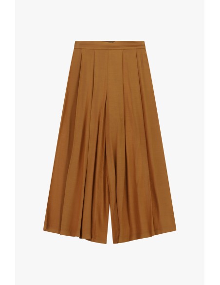 Palazzo-broek met plooien aan de voorkant en hoge taille Dixie