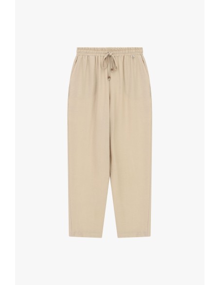 Broek met elastische taille en verstelbaar trekkoord Dixie